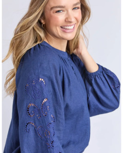 FOXWOOD CARLSON TOP - MIDNIGHT BLUE