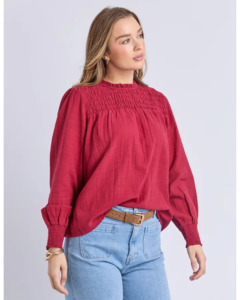 FOXWOOD WHITNEY TOP - RHUBARB RED