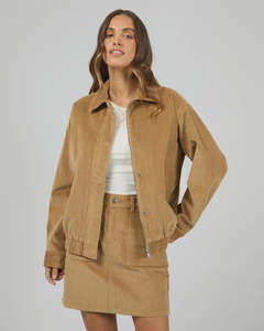 All About Eve: ALL ABOUT EVE BAMBI CORD BOMBER - TAN