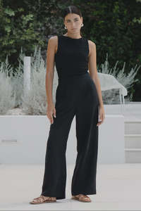 AMONG THE BRAVE -  GUARDIAN LINEN PANTS - BLACK