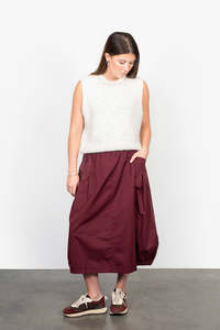 Antler: ANTLER CYRUS SKIRT - MERLOT