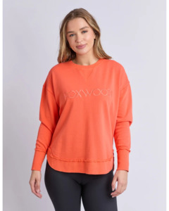 Foxwood: FOXWOOD SIMPLIFIED CREW - ORANGE / RED