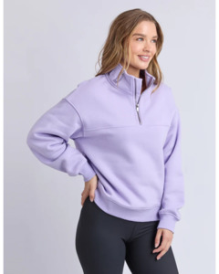 FOXWOOD COLLEGE ZIP CREW - LAVENDER
