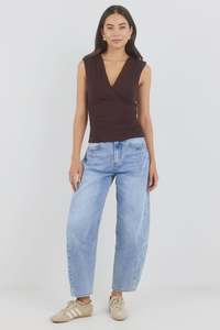 AMONG THE BRAVE - GRADUATE BARREL JEANS - LIGHT BLUE