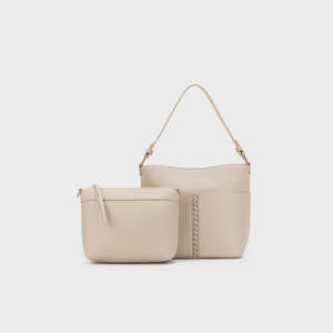 BLACK CAVIAR MELODY CROSSBODY BAG - OATMEAL