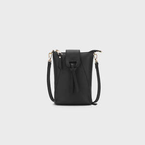 BLACK CAVIAR LAINEY PHONE/CROSSBODY BAG - BLACK