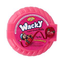Wacky Tape Gum Rolls - Strawberry