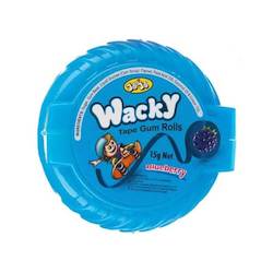Green Blue 1: Wacky Tape Gum Rolls - Blueberry