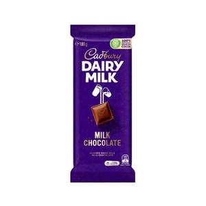 Chocolate: Cadbury Chocolate Block Dairy Milk 180 g.