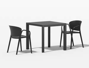 Outdoor Lounge Furniture: Arcus Table With Andi Chairs 3-Piece Outdoor Dining Set