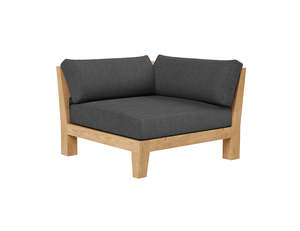 Teak Lounge: Newport Teak Outdoor Corner Chair