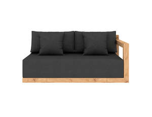 Teak Lounge: Ibis Outdoor Teak Left Arm Sofa