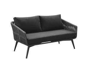 Kereru Aluminium and Rope Outdoor Loveseat