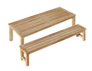 Teak Dining Table Chair Set: Harmony Teak Dining Set-2PCS