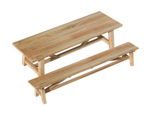 Titan Outdoor Teak Dining Set-2PCS
