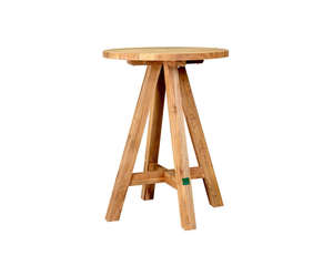 Teak Dining Tables 1: Teak Round Bar Table