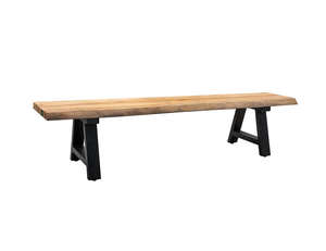 Teak Dining Chairs 1: Robusta teak Live Edge Bench Seat 200cm