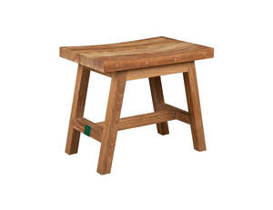 Teak Dining Chairs 1: Teak Rectangular Stool
