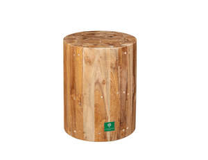 Teak Drum Stool