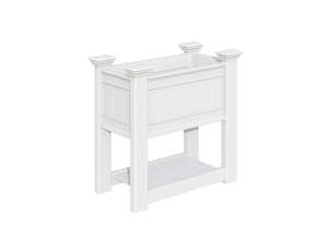 Greenpod Raised PVC Garden Bed with Shelf