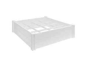 Modular Raised Garden Bed With Grow Grid 115 X 115 X 33cm