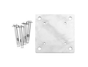 Outdoor Umbrellas: Square In-Ground Mount Kit for Umbrellas