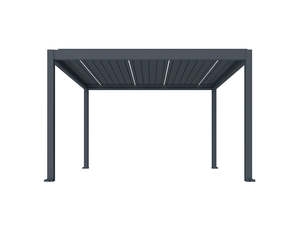 Louvred Pergola: Caribbean Motorised Freestanding Louvre Roof Aluminium Pergola