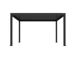 Louvred Pergola: Baltic Motorised Freestanding Louvre Roof Aluminium Pergola