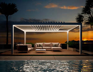 Custom Mediterranean-PRO MAX Retractable Louvred Pergola