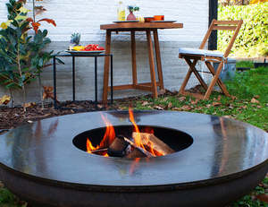 Outdoor Heating: Round Cooking Plate for 80 cm Fire Pit