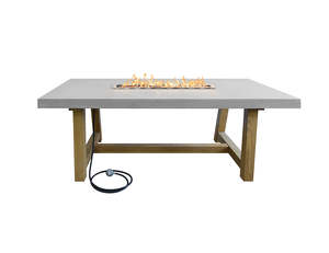 Outdoor Heating: Sonoma Gas Fire Pit Dining Table
