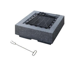 Outdoor Heating: 71 cm Square MgO Fire Pit