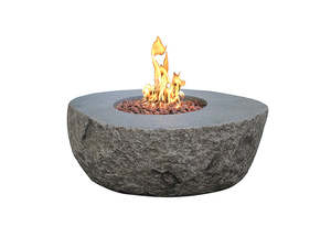 Boulder Outdoor Lpg Gas Fire Pit Table