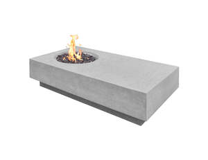 Concrete Fire Pit Tables: Whakaari Outdoor Gas Fire Pit