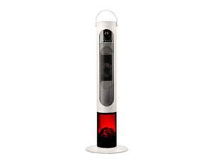 Electric Outdoor Heaters: 2000w Tower Fan Heater With 3d Flame Effect