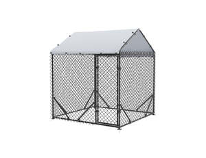 Outdoor Dog Run With One Cover - 196x196x230cm