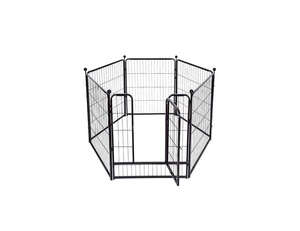 Dog Accessories: 6 Panels Dog Pet Playpen - 80x80cm