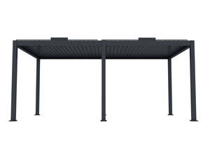 Best Sellers 1: Motorised Freestanding Louvre Roof Aluminium Pergola 5 x 3m Charcoal