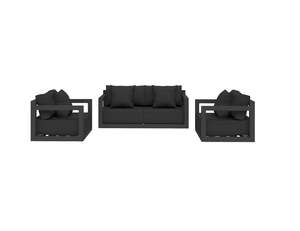 Ibis: Ibis 2.0 Outdoor Sofa Sectional Loveseat Set - 4 Seat