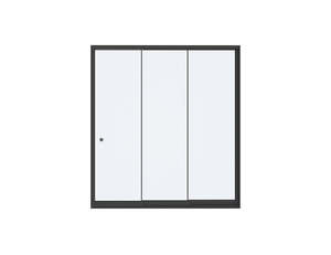 Baltic Wall Mounted Pergola Frameless Glass Sliding Door