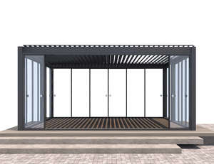 Glass Sliding Door For Caribbean & Atlantic Freestanding Pergola