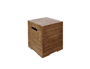 Square Concrete Stool/coffee Table-light Brown