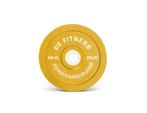 Home Gym Equipment: 15kg Olympic Bumper Weight Plates X 2 Pieces