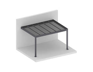 Bering Wall Mounted Polycarbonate Roof Pergola