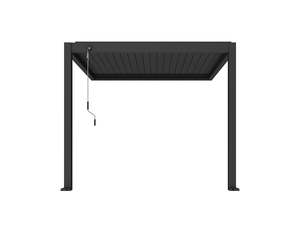 Shade Pergolas Patio Covers: Caspian Manual Wall Mounted Louvre Roof