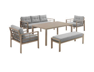 Aluminium Lounge: Egret Aluminium Sofa 5pcs/Set