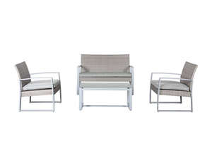 Corvus Pe Rattan Outdoor Sofa Set - 4pc
