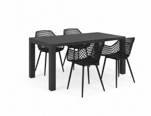 Cirrus Table With Ava Armchairs 5-Piece Dining Set