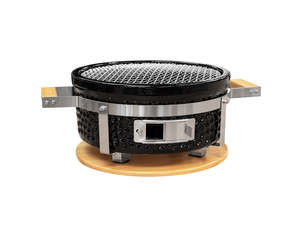 Tottori Ceramic Outdoor Hibachi Tabletop BBQ Grill - Round