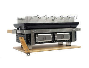 Shima Outdoor Hibachi Tabletop Charcoal Grill With Skewer Rack - Rectangle